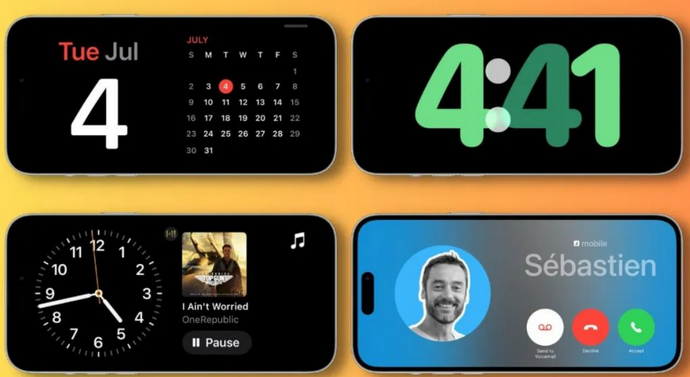 丹凤苹果手机维修分享iOS17横屏充电待机显示有什么好处 