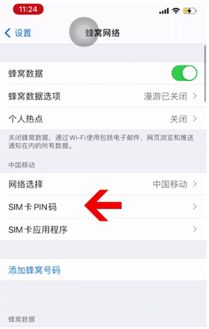 丹凤苹果14维修网分享如何给iPhone14的SIM卡设置密码 