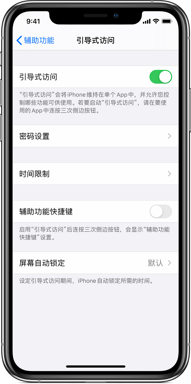 丹凤苹果手机维修分享如何在 iPhone 上退出引导式访问 