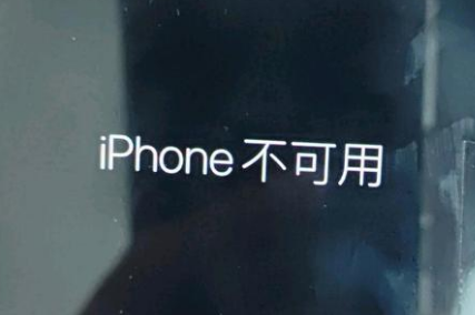 丹凤苹果服务网点分享锁屏界面显示“iPhone 不可用”如何解决 